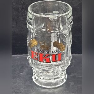 EKU Kulmbacher 0.2L Beer Stein Glass – German Sahm Mug – 5" Tall